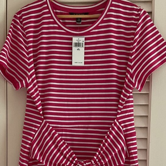 NWT RALPH LAUREN STRIPED TIE-FRONT JERSEY WOMAN DRESS NEW WITH TAG SIZE US XXL - Picture 6 of 12